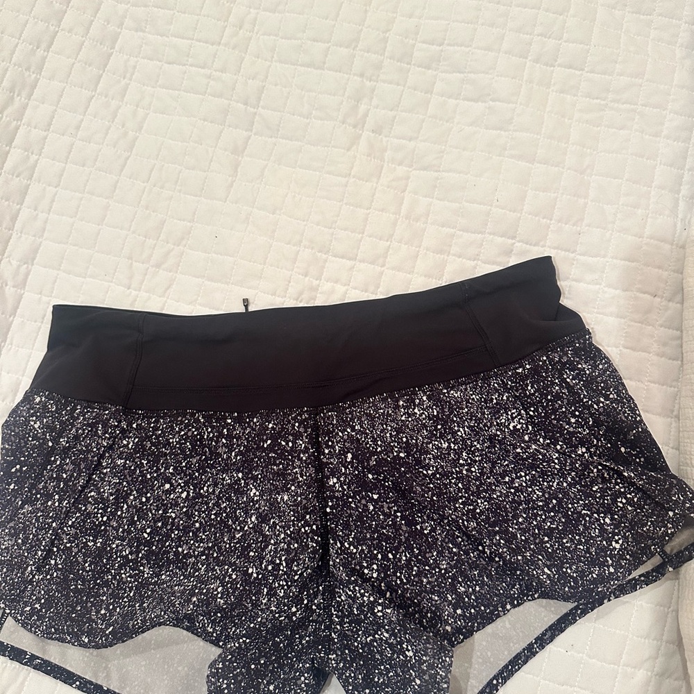 lululemon athletica Black and White Athletic Shorts